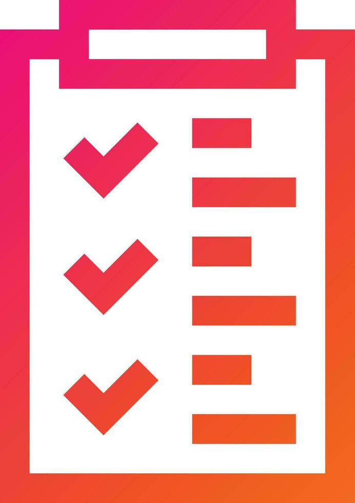 Checklist Vector Icon Design Illustration