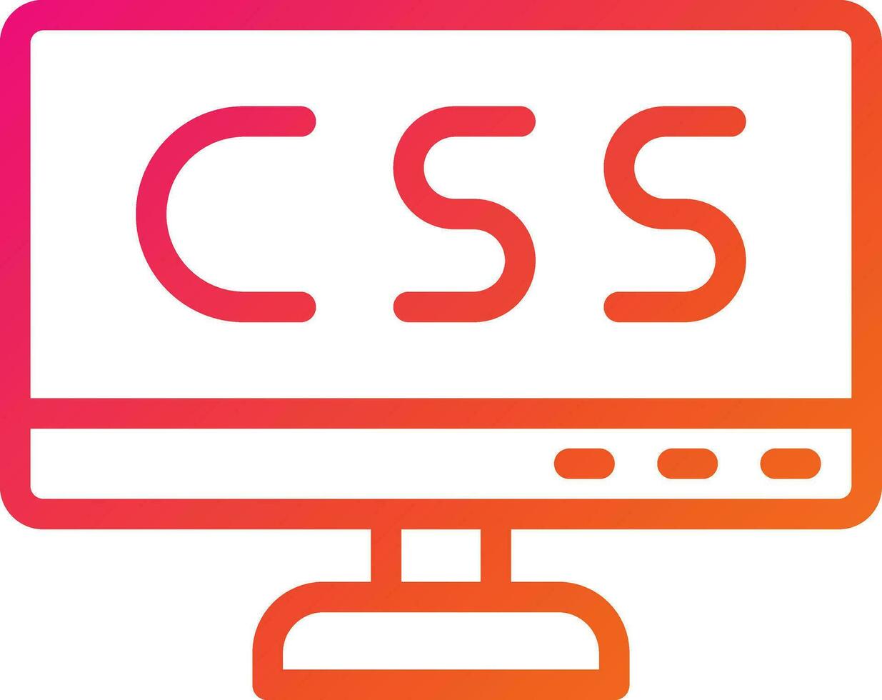 Css Vector Icon Design Illustration