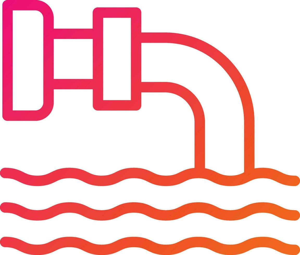 Drainage Vector Icon Design Illustration