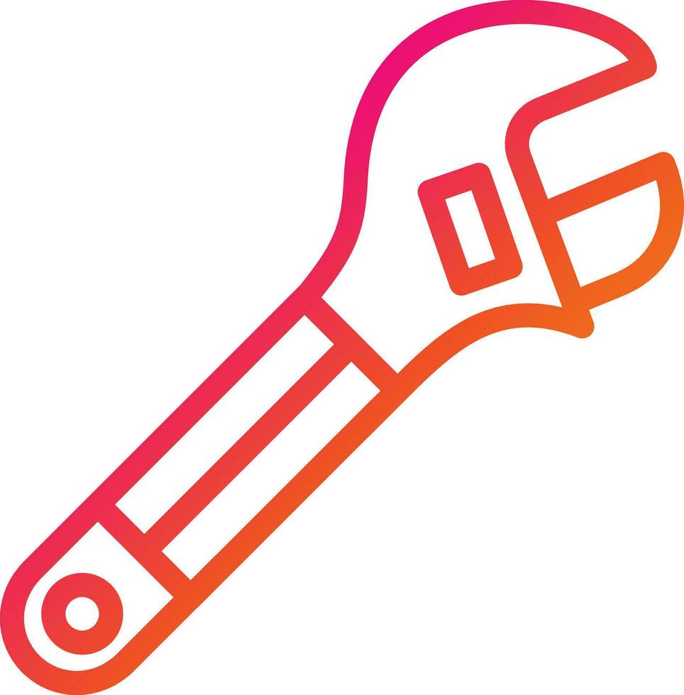 Wrench Vector Icon Design Illustration