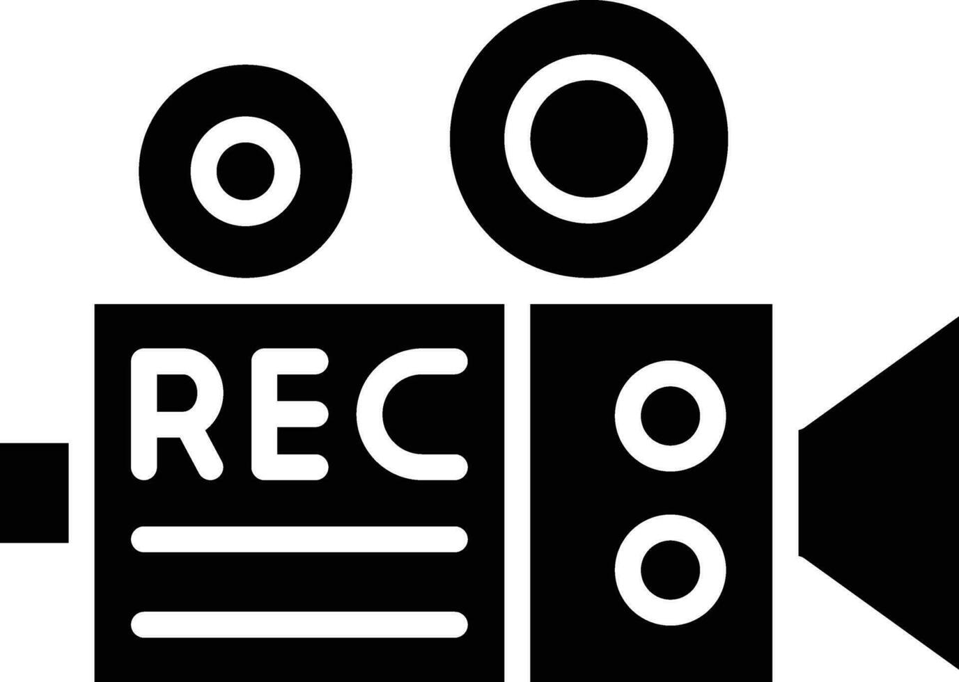 Video Recorder Vector Icon Design Illustration