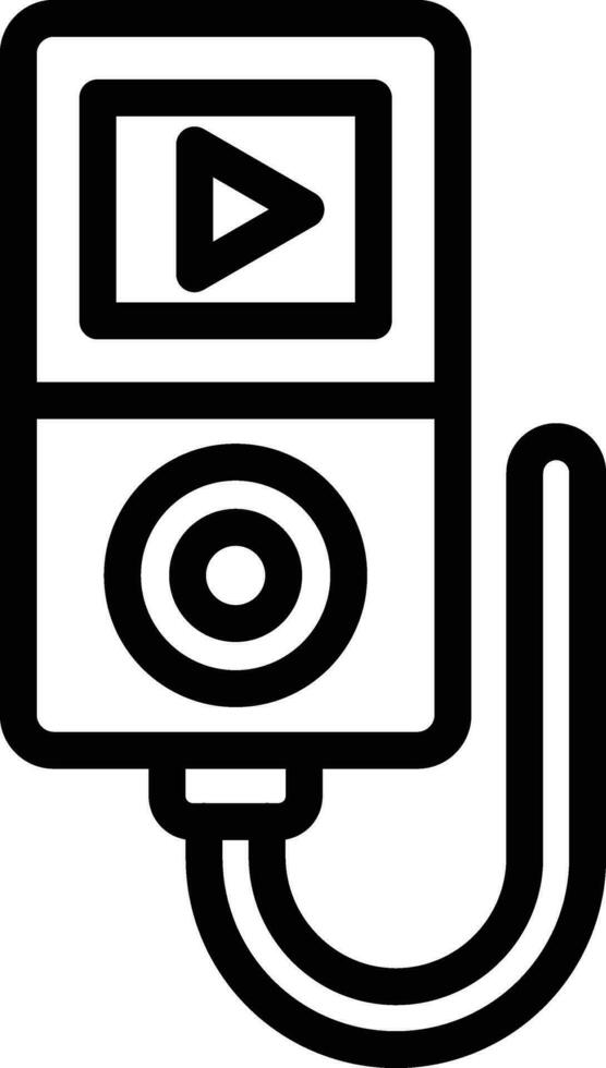 Music Player Vector Icon Design Illustration