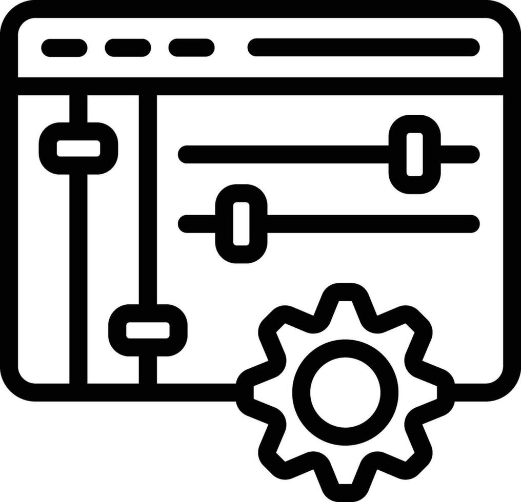 Settings Vector Icon Design Illustration