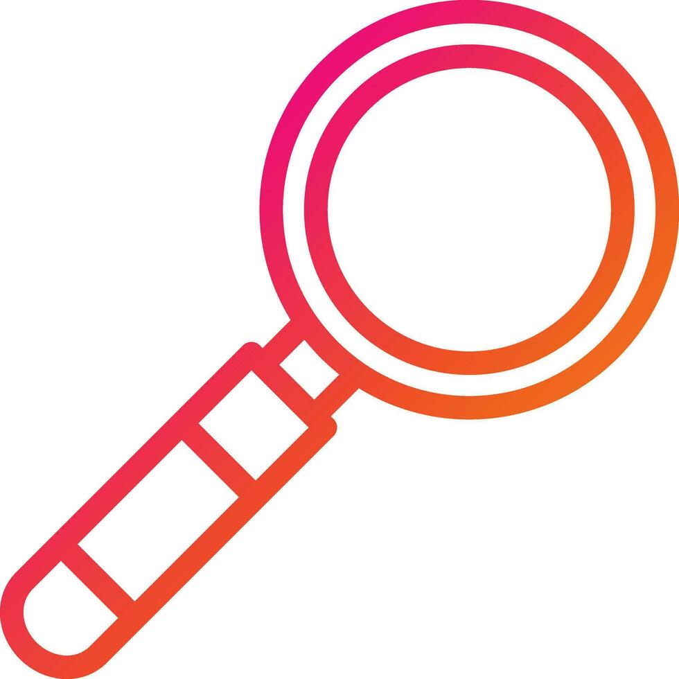 Magnifying Glass Vector Icon Design Illustration