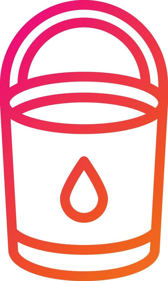 Bucket Vector Icon Design Illustration