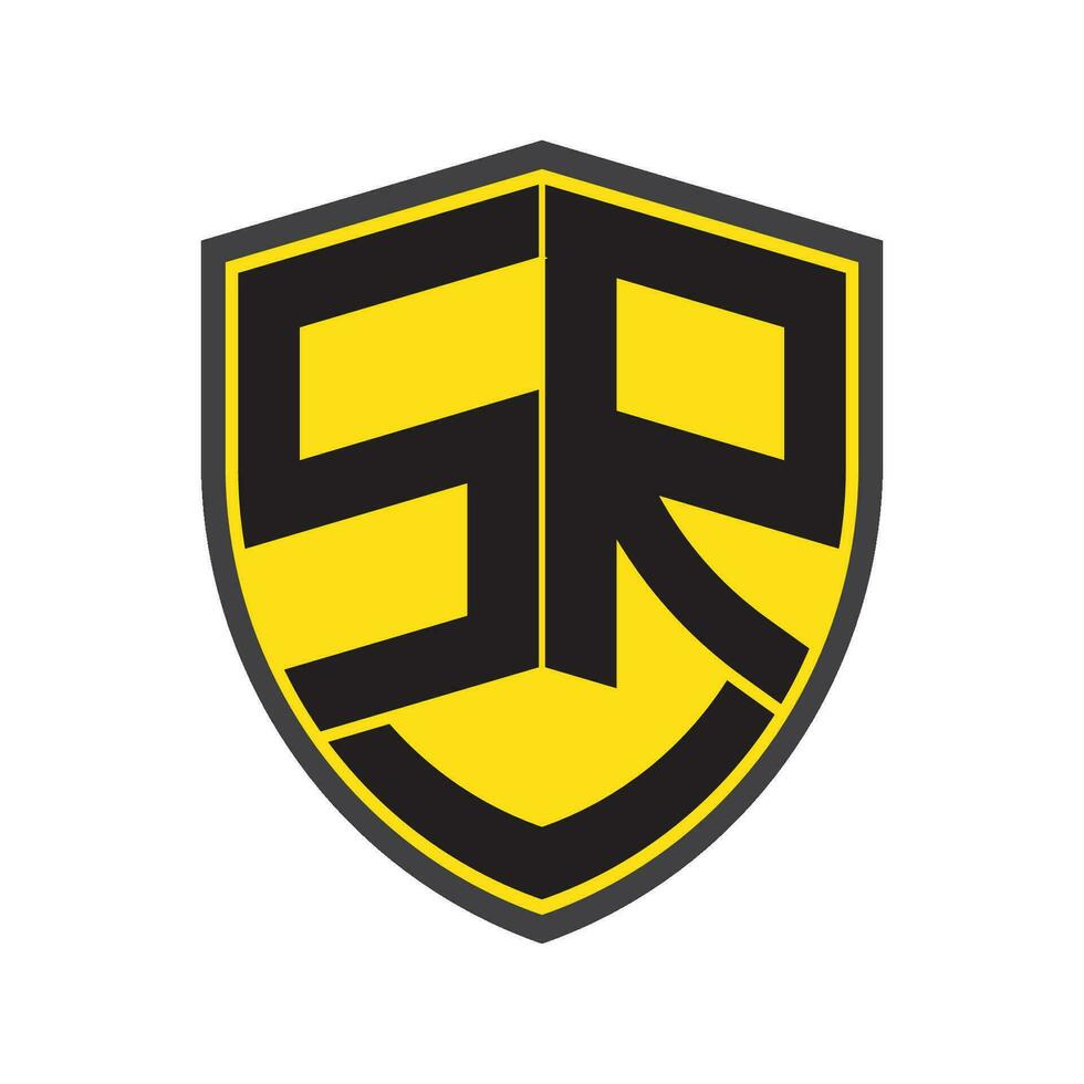 SR letter logo vector