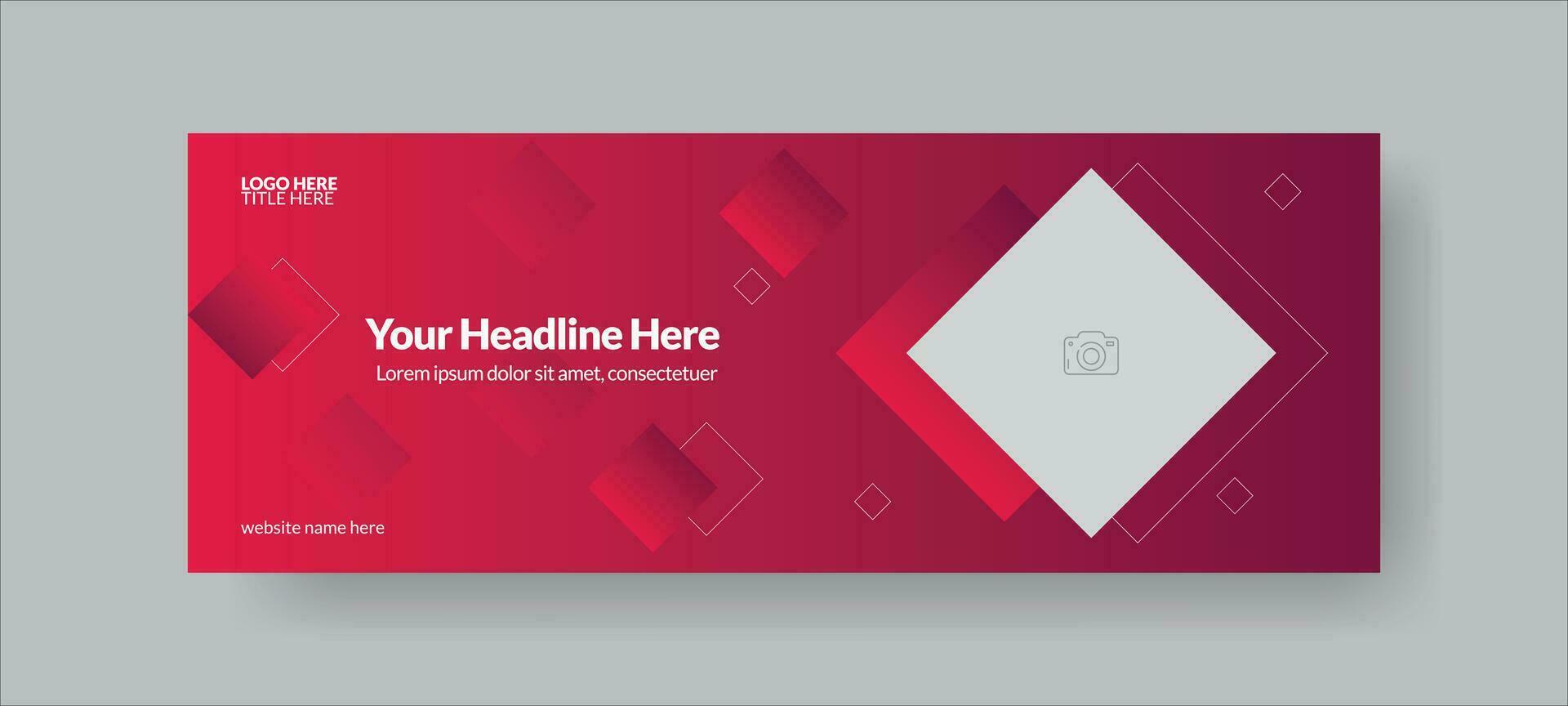 Social media cover template, cover banner design, Social Media Cover ads banner vector