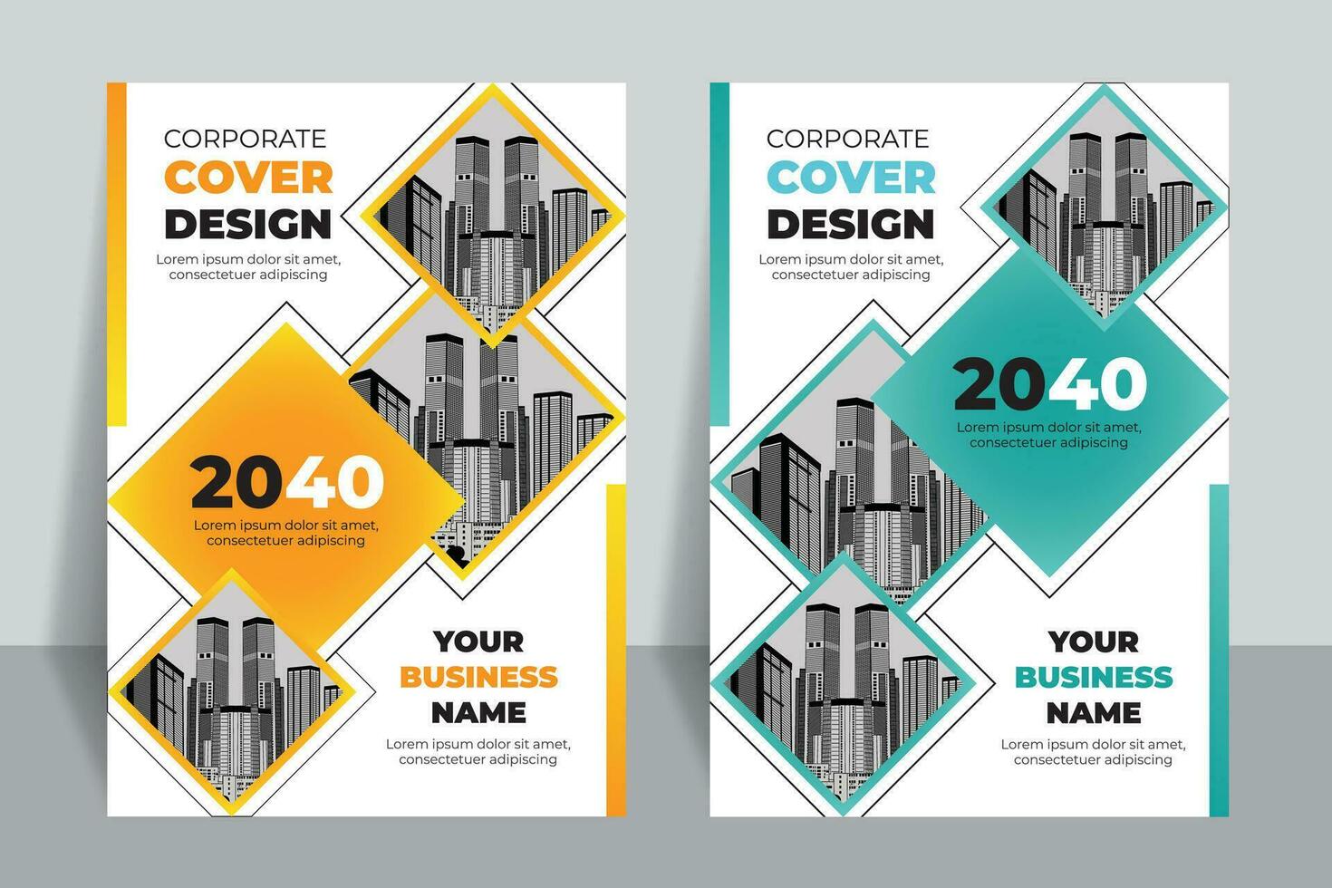 Corporate Book Cover Design Template in A4, business annual report, Poster, Corporate Presentation, Portfolio, Flyer, Banner, magazine vector