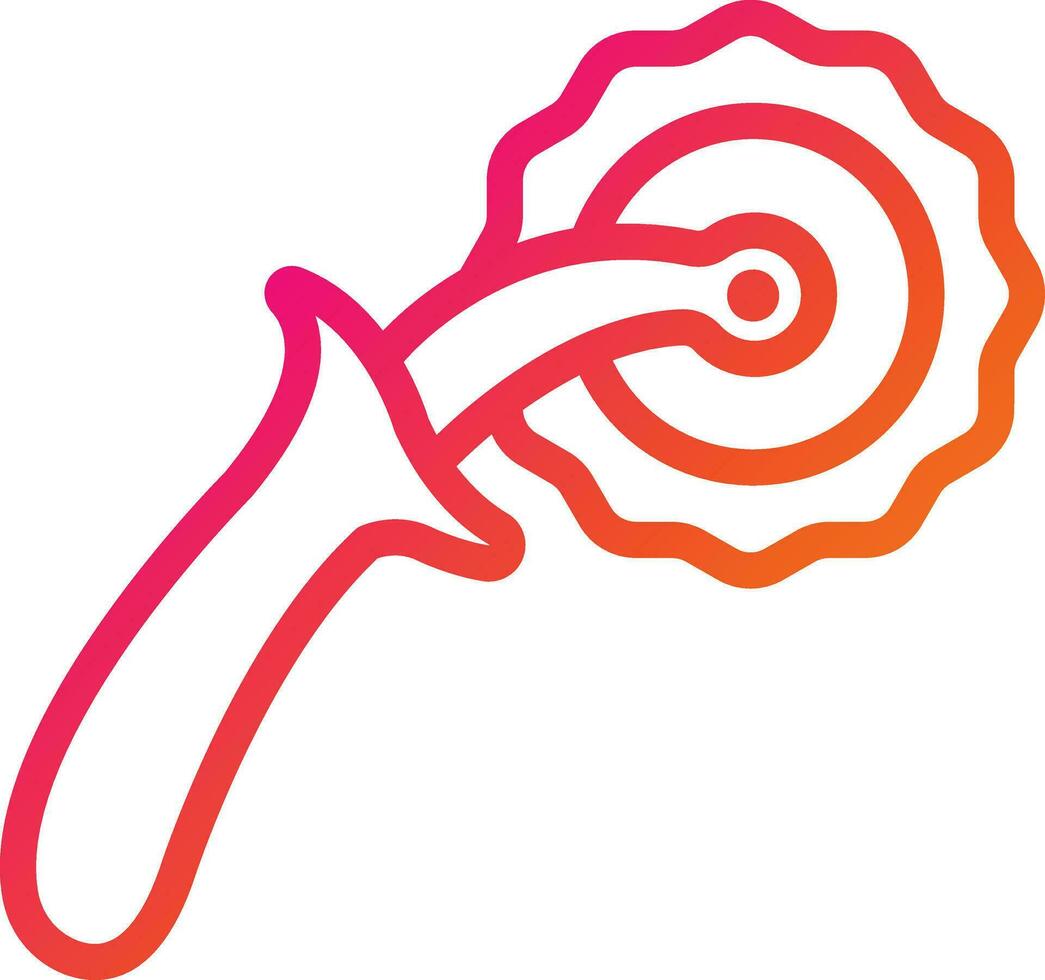 Pizza Cutter Vector Icon Design Illustration