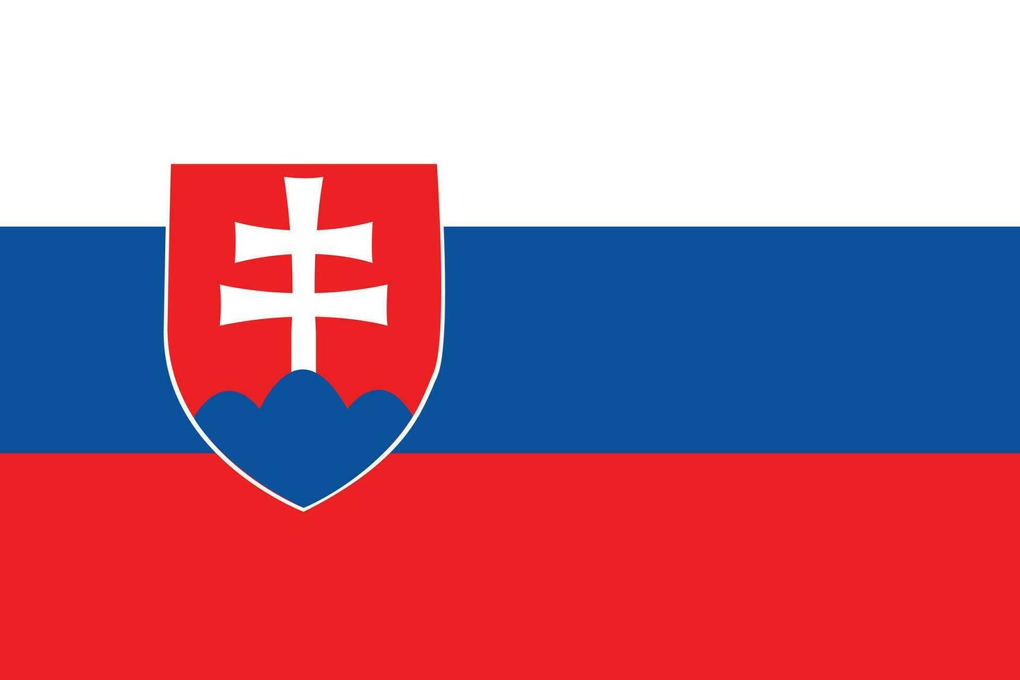 Eslovaquia bandera vector ilustración con oficial colores y preciso proporción