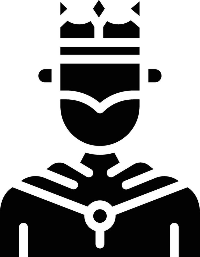 King Vector Icon Design Illustration