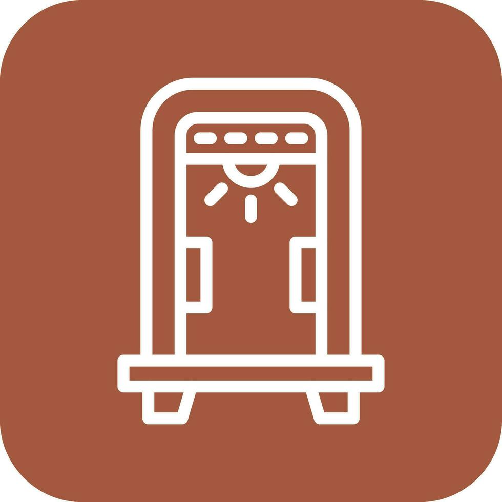 Metal Detector Vector Icon Design Illustration