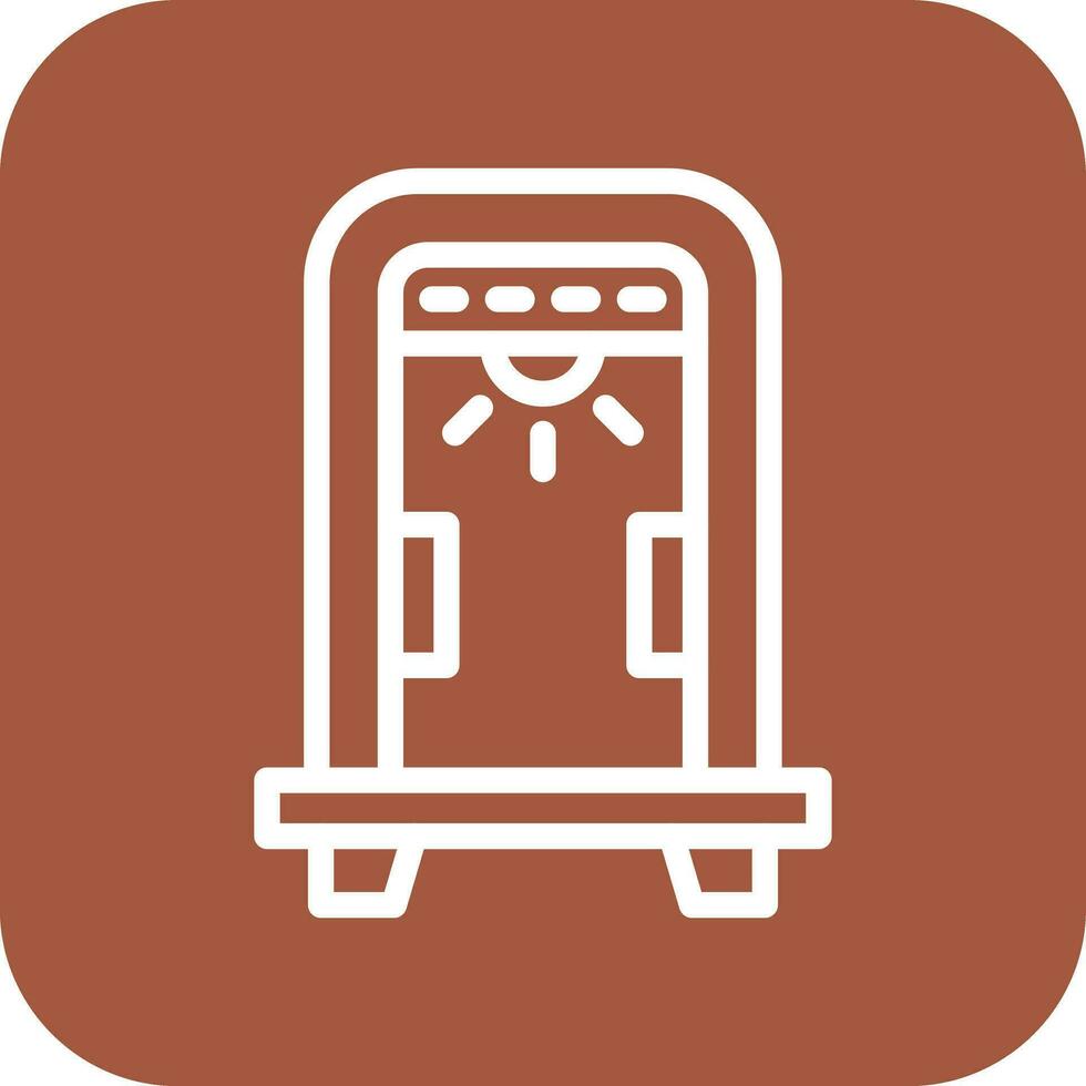 Metal Detector Vector Icon Design Illustration