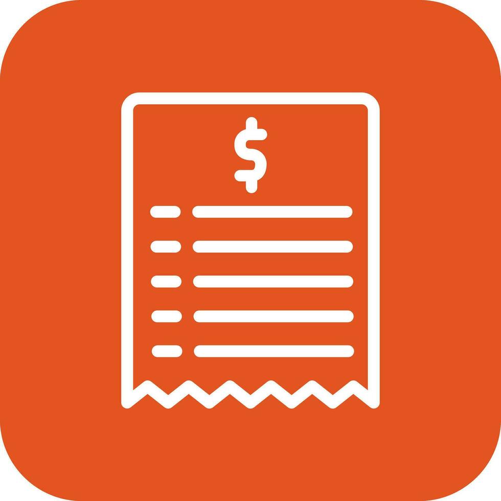 Bill Vector Icon Design Illustration