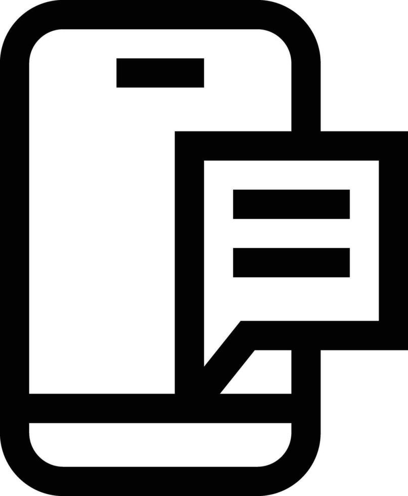 Mobile Message Vector Icon Design Illustration