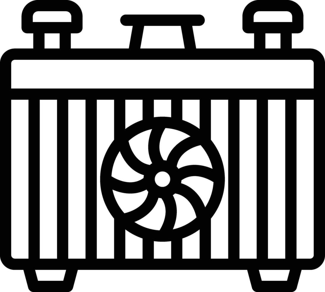 Car radiator Vector Icon Design Illustration