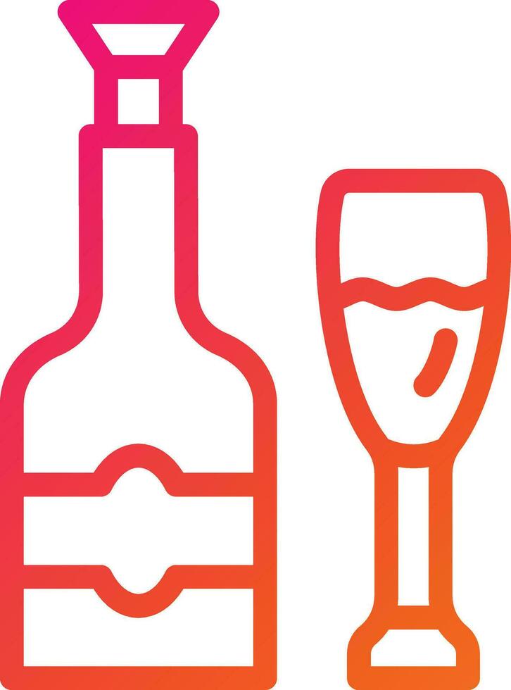 Champange Vector Icon Design Illustration