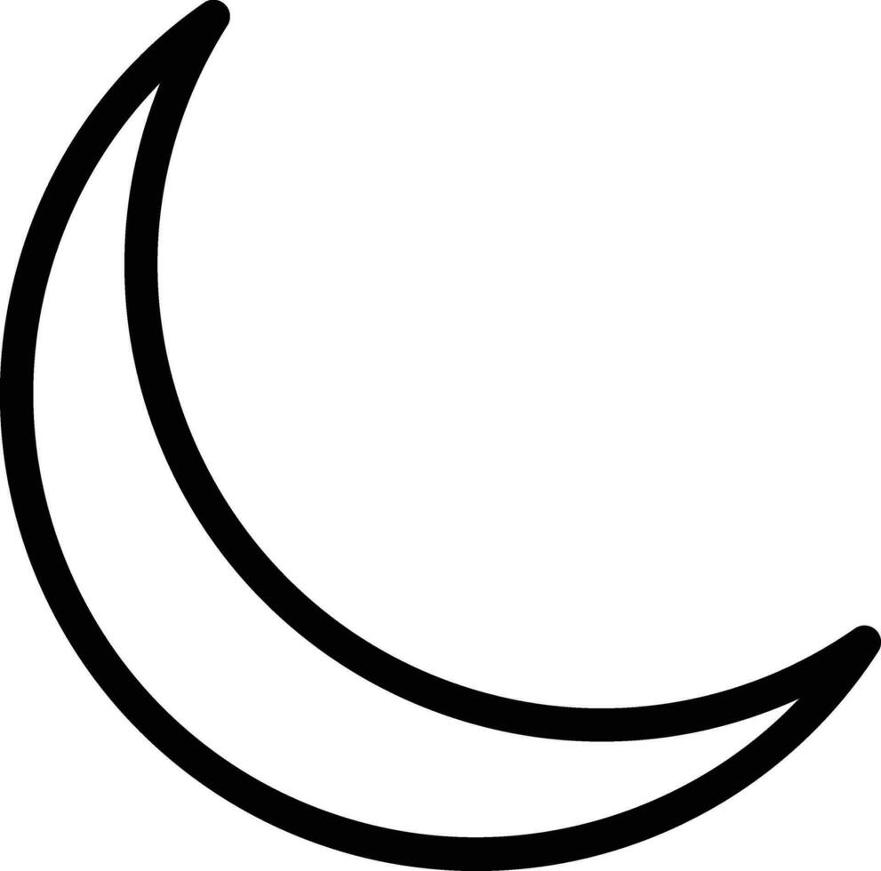 Moon Vector Icon Design Illustration