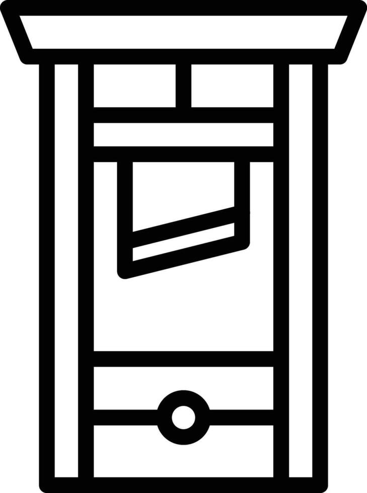 Guillotine Vector Icon Design Illustration