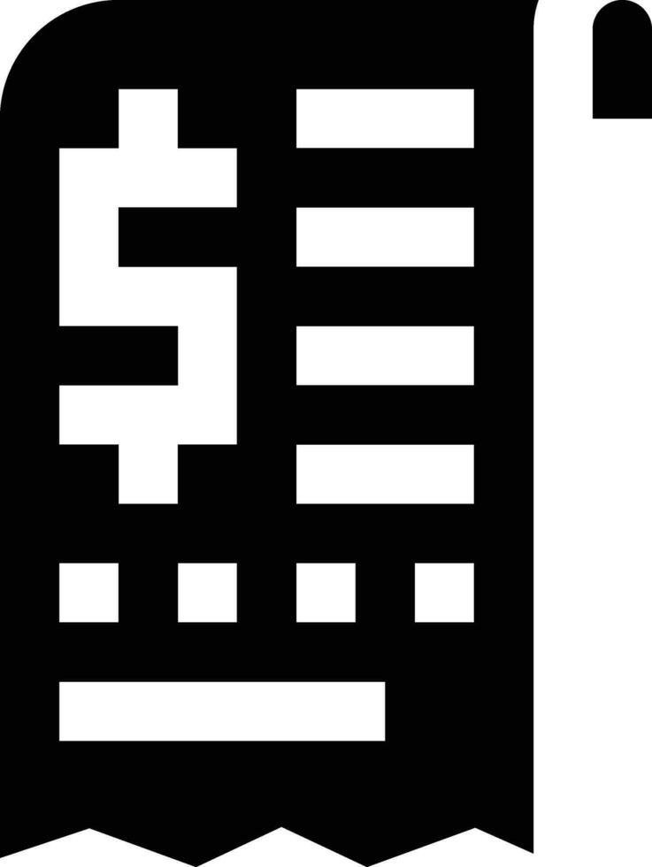 Bill Vector Icon Design Illustration