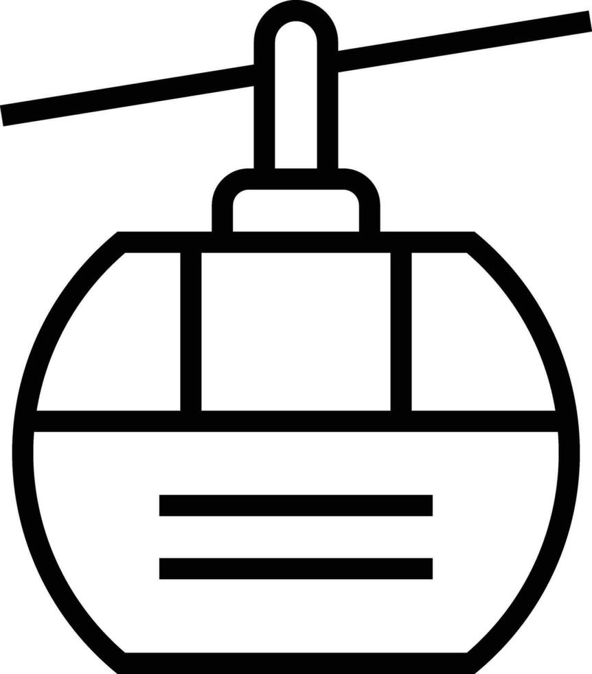 Cable car cabin Vector Icon Design Illustration