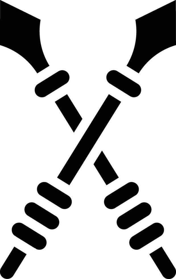 Ilustración de diseño de icono de vector de lanza