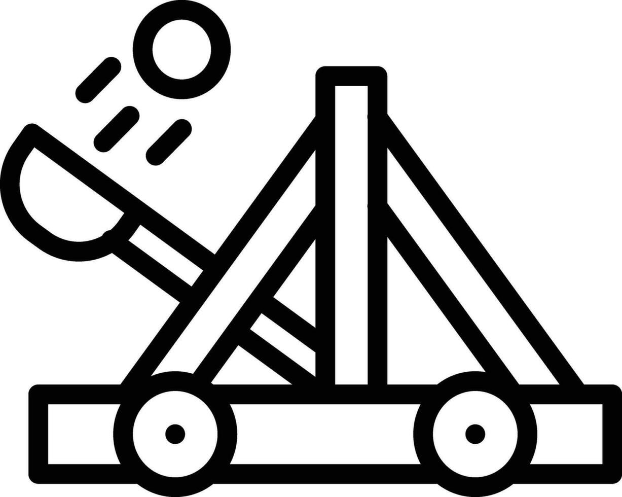 catapulta vector icono diseño ilustración