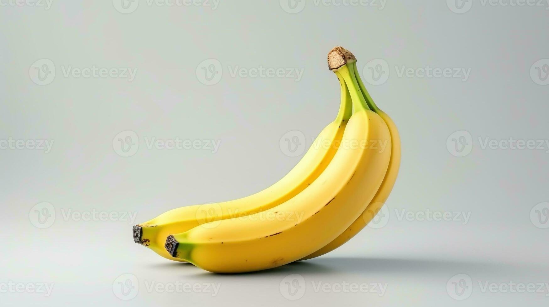 Banana Isolated on the Minimalist Background photo