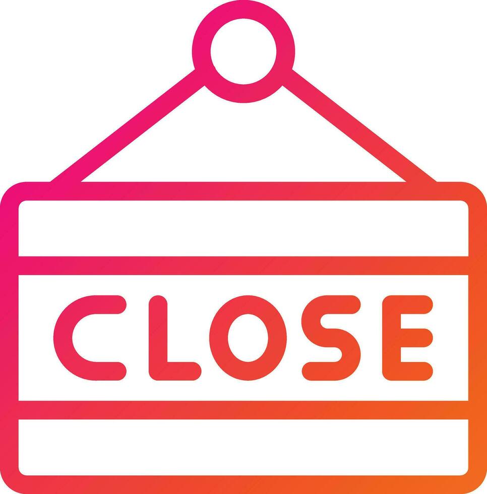 Close Sign Vector Icon Design Illustration
