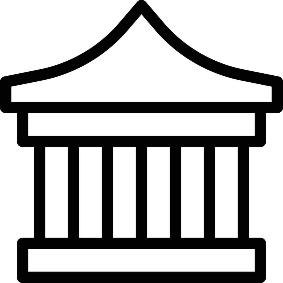Gazebo Vector Icon Design Illustration