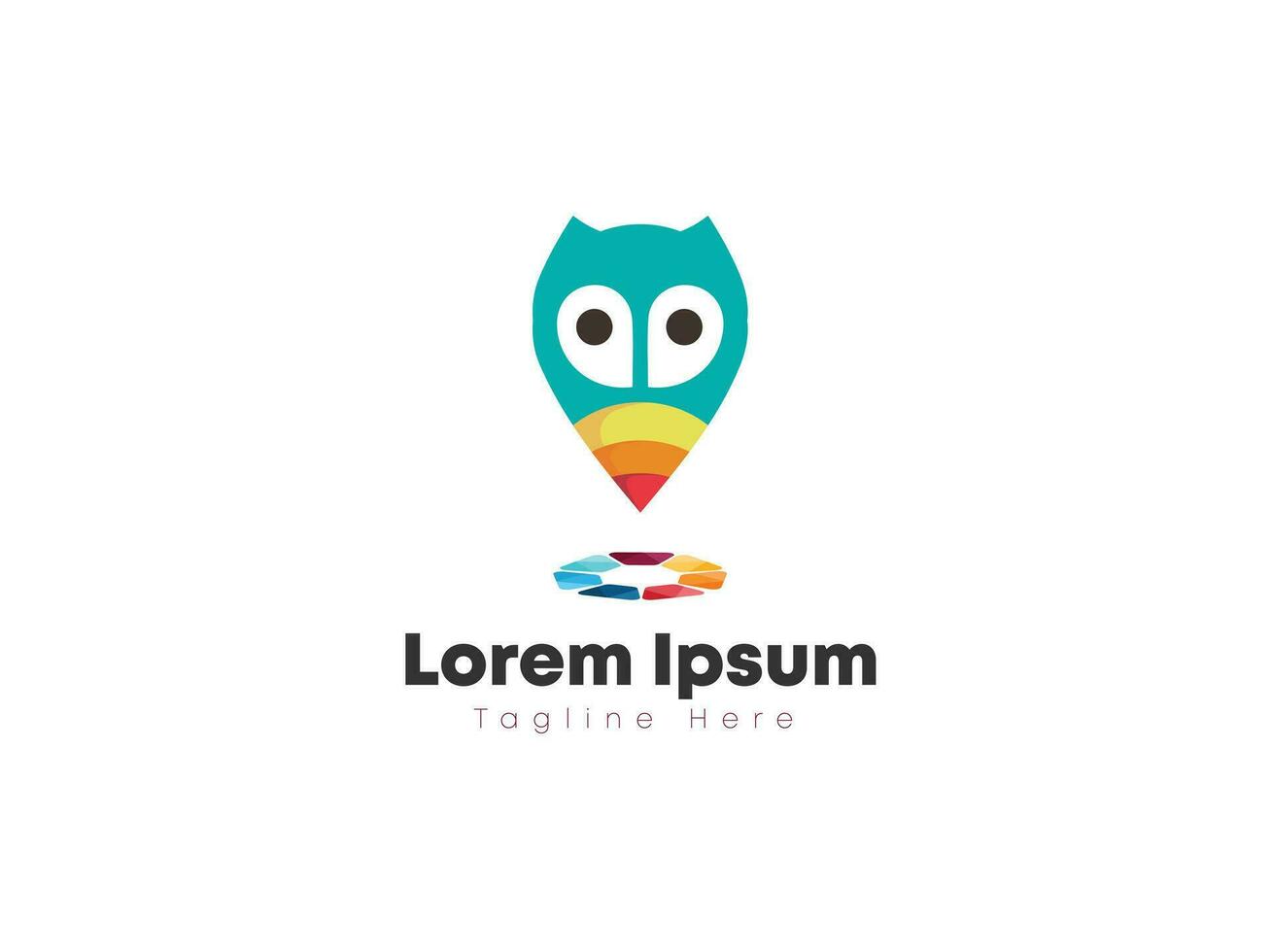 Simple and Modern owl Logo for company, business, community, team, etc. vector