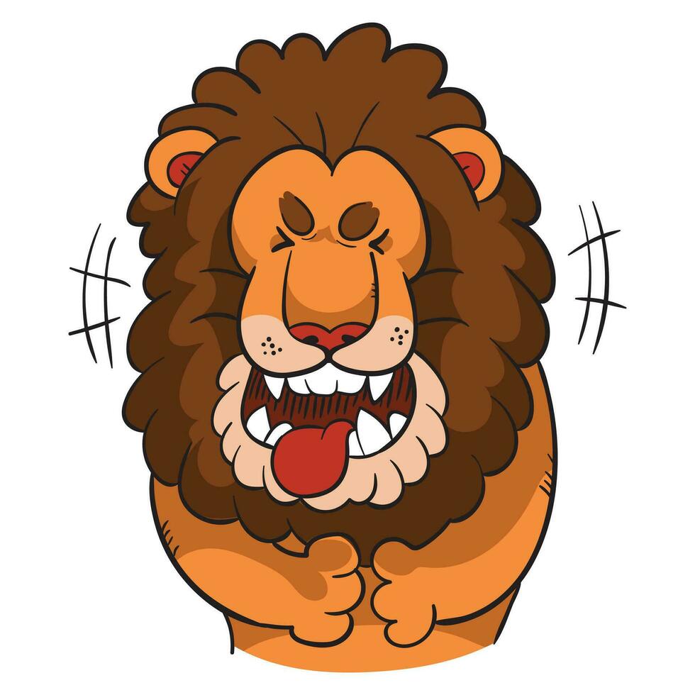 The Lion King Simba Disgusted Face Sticker vector