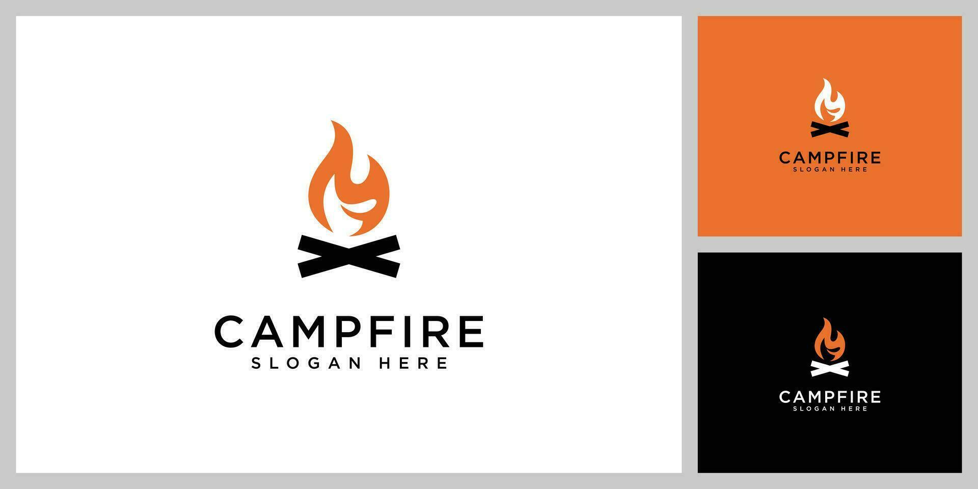 Campfire Vector template designs