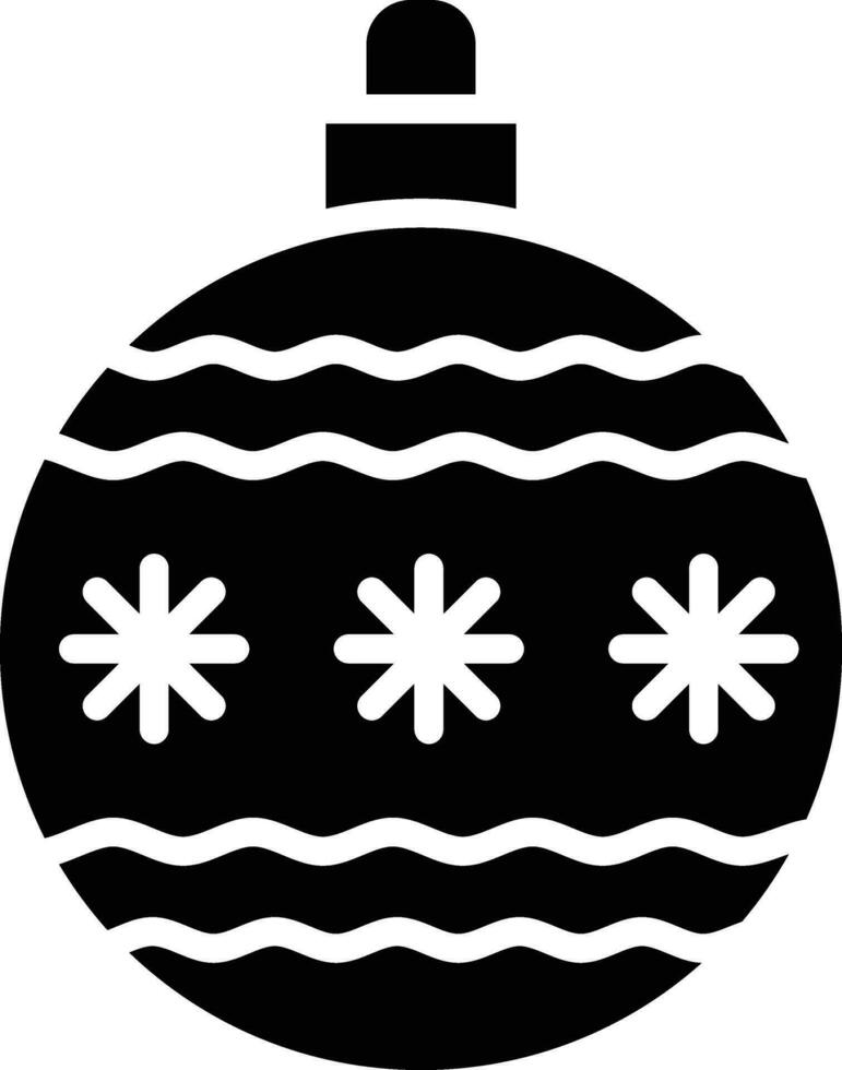 Christmas ball Vector Icon Design Illustration