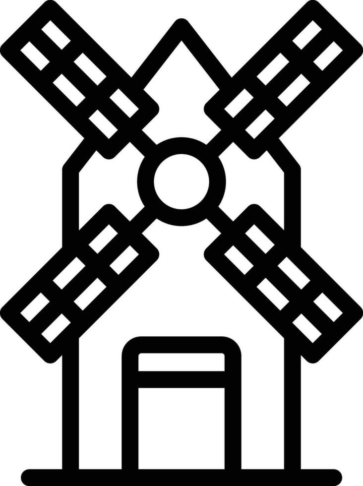 Windmill Vector Icon Design Illustration