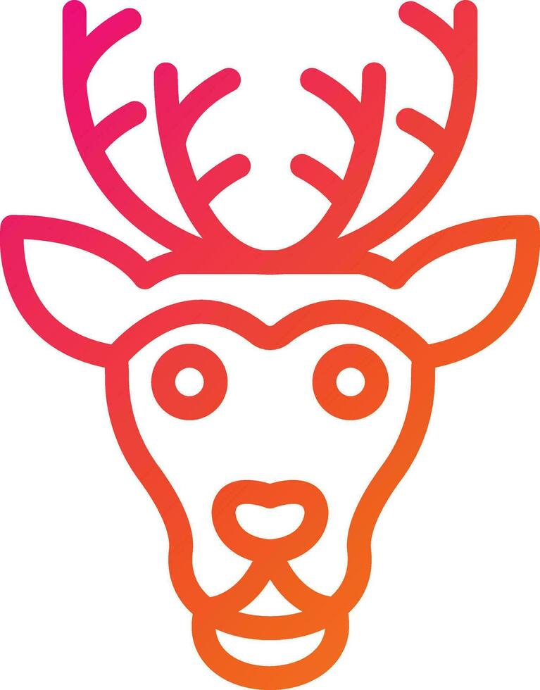 Reindeer Vector Icon Design Illustration