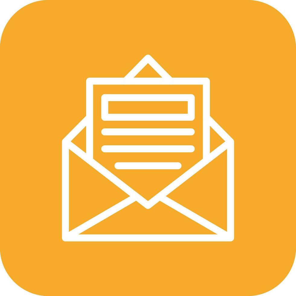 Open Email Vector Icon Design Illustration