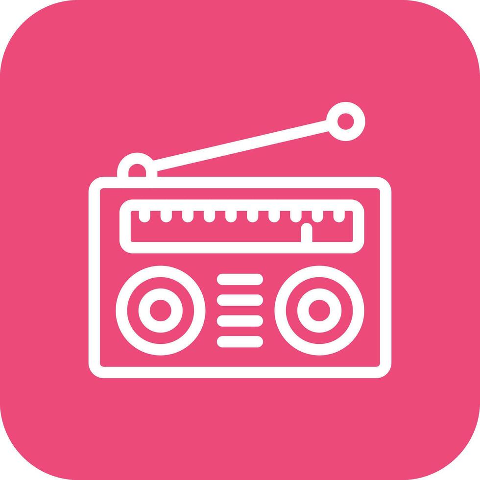 Radio Vector Icon Design Illustration