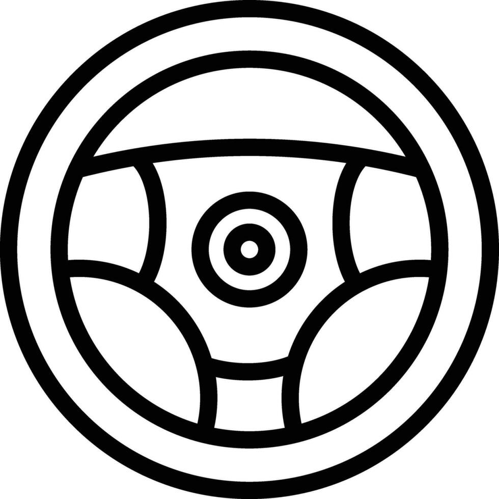 Steering wheel Vector Icon Design Illustration