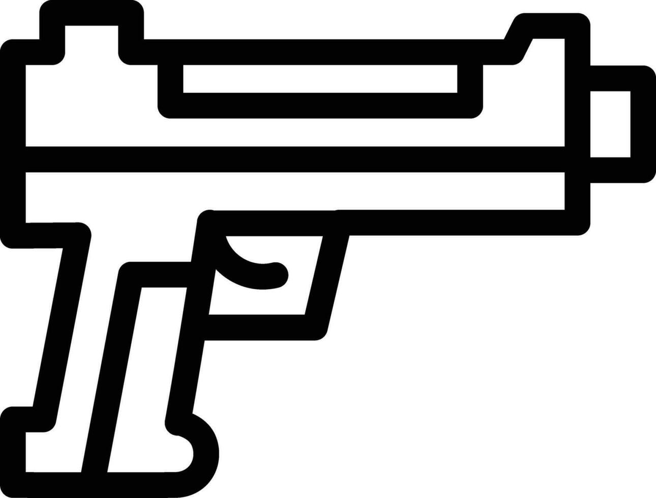 Pistol Vector Icon Design Illustration