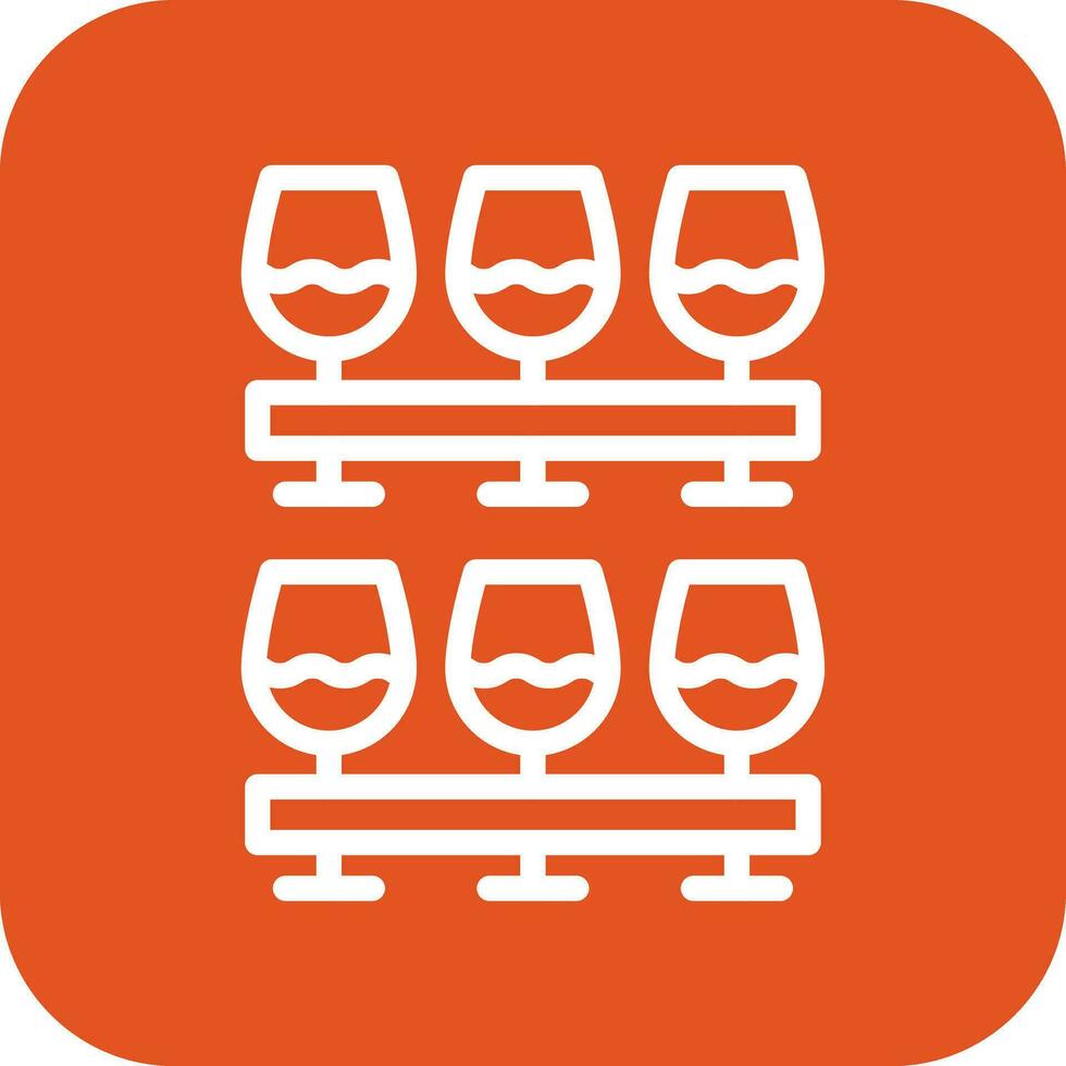 Wine Glasses Vector Icon Design Illustration