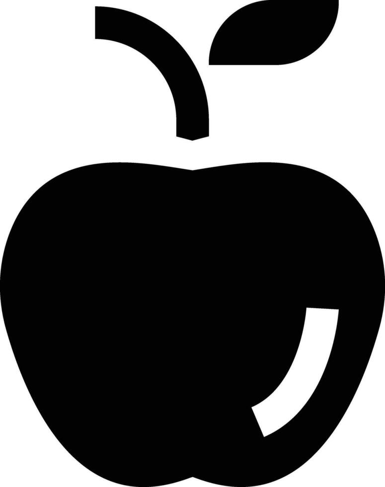 ilustración de diseño de icono de vector de manzana