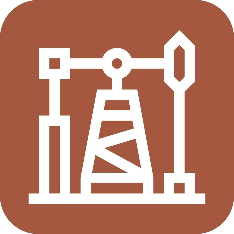 Oil Pump Vector Icon Design Illustration