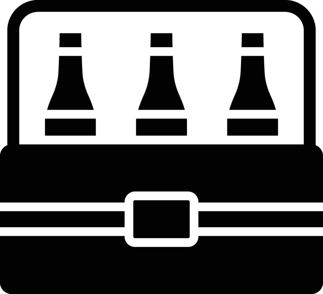 cerveza caja vector icono diseño ilustración