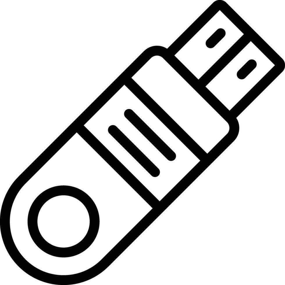 Flash Disk Vector Icon Design Illustration