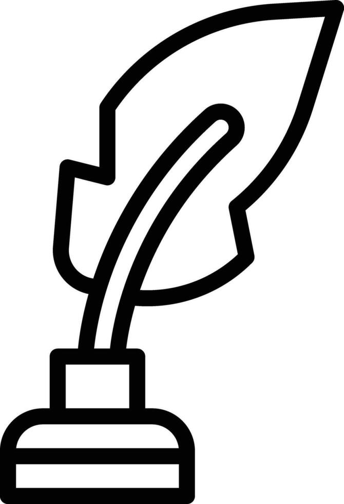 Ink feather Vector Icon Design Illustration