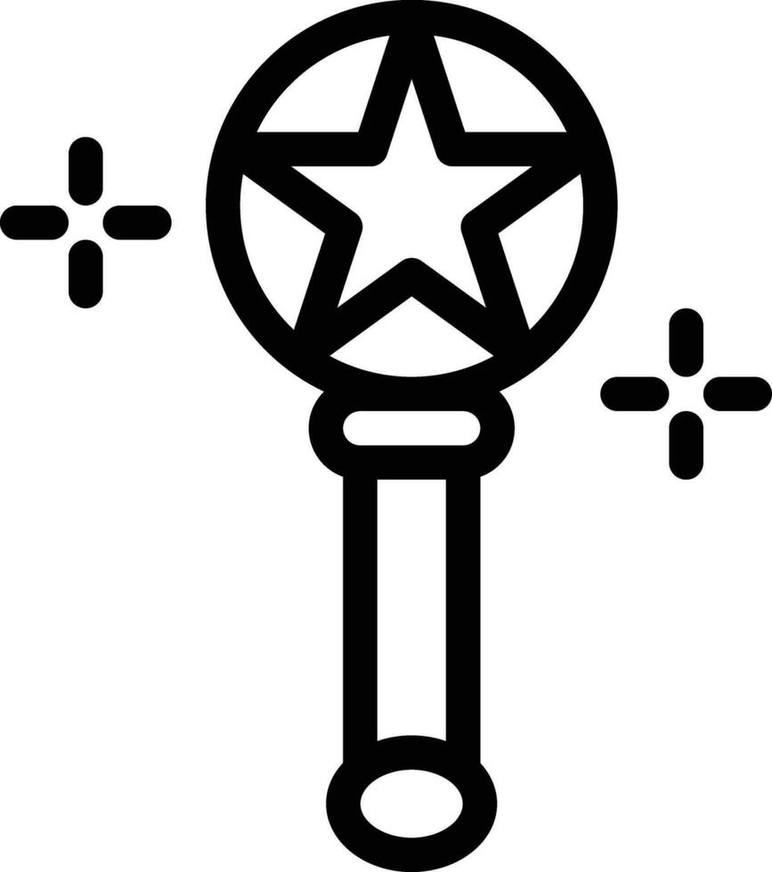 ilustración de diseño de icono de vector de varita mágica