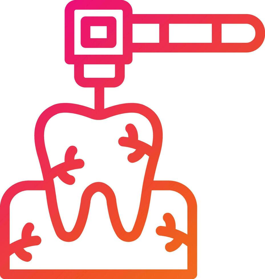 Dental Drill Vector Icon Design Illustration