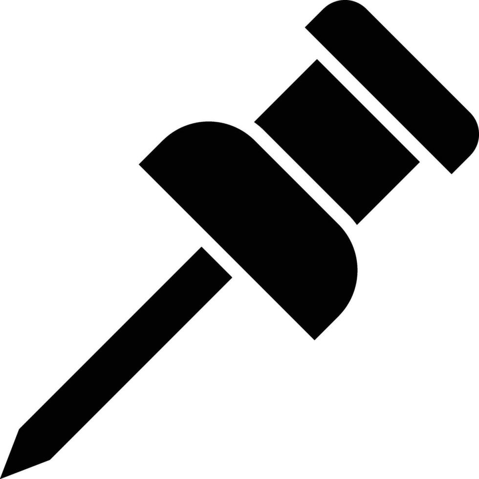 Push Pin Vector Icon Design Illustration
