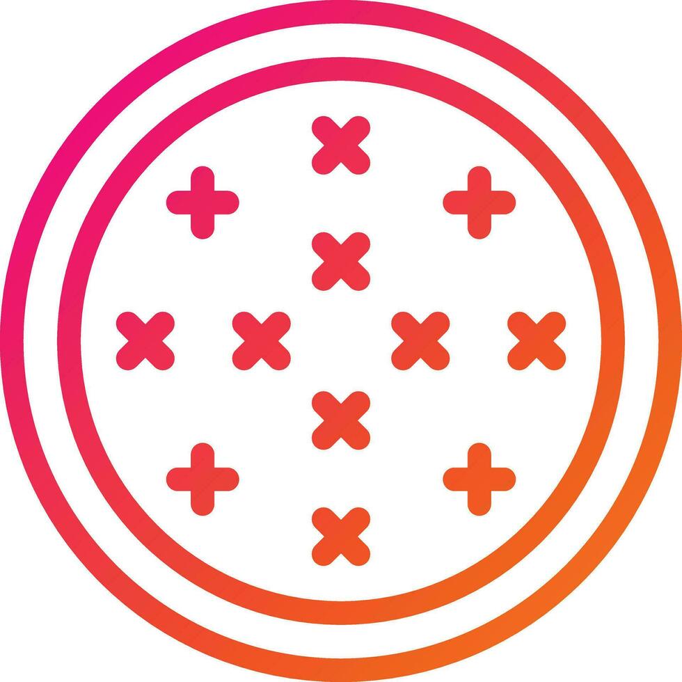 Cross Stitch Vector Icon Design Illustration